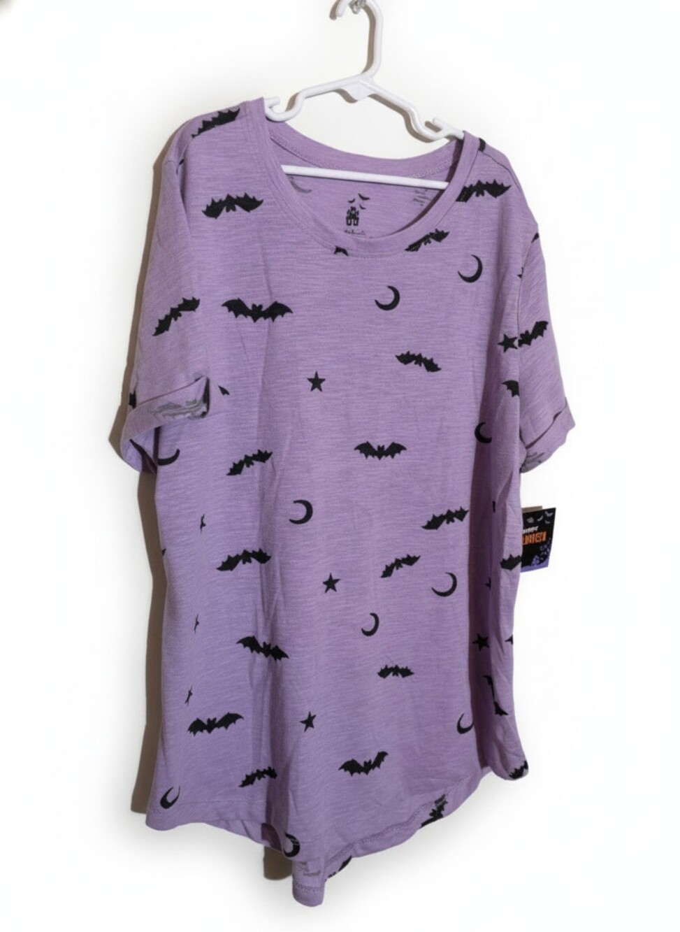 Unbranded Purple Halloween Bat T Shirt Sz S NWT